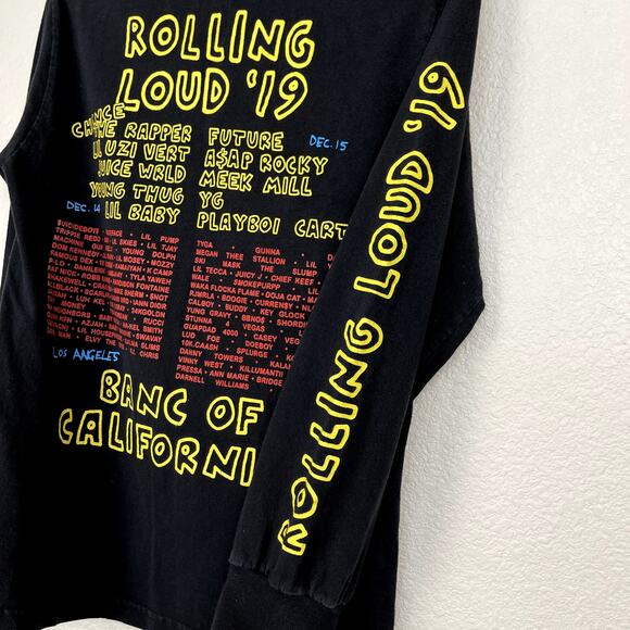 Rolling Loud Long Sleeve T Shirt 2019 Los Angeles Small Rap Juice Wrld A$AP - Picture 5 of 8